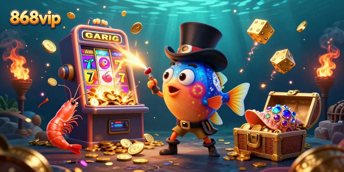 Engage with exciting gameplay at 868vip featuring cartoon characters and dynamic casino elements.