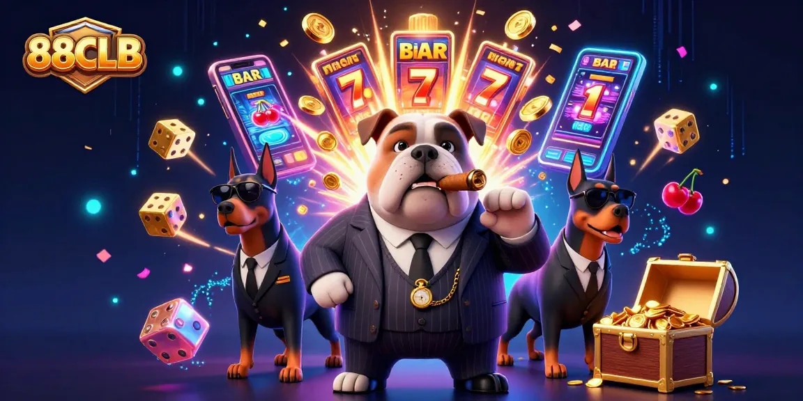 88CLB's vibrant casino scene captures the excitement of winning with 3D characters and dynamic game elements.