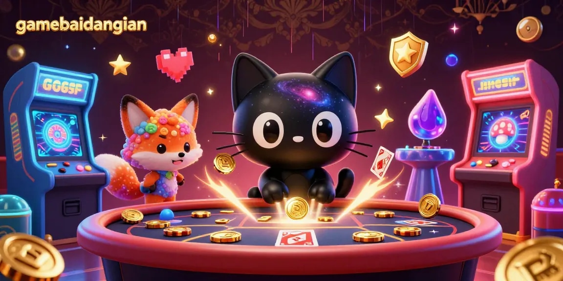 Experience thrilling gameplay at gamebaidangian with vibrant cosmic casino elements.