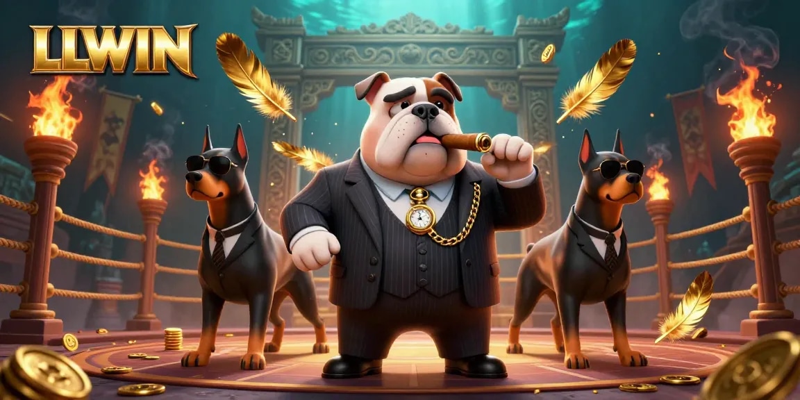 Place bets and win big with LLWIN at an engaging 3D casino illustration.