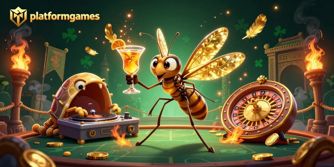 Experience platformgames as the frozen mosquito mascot comes to life, surrounded by rich casino elements.