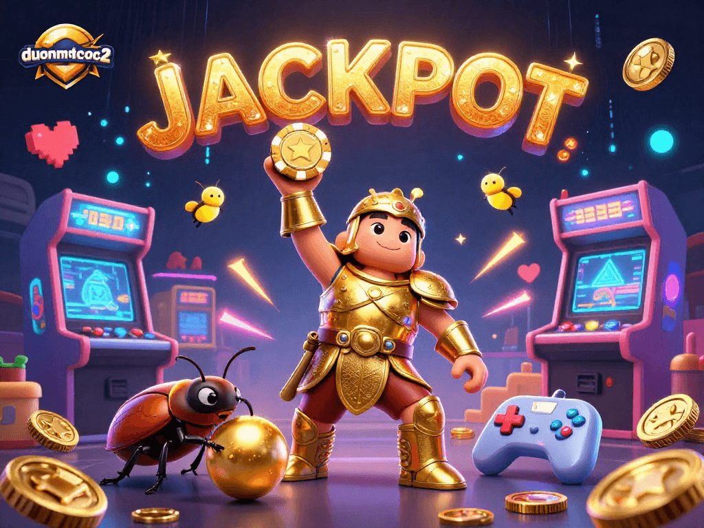 Experience the excitement of duongmatchuoc2 with a 3D hercules beetle winning big in a casino.