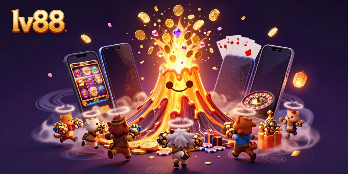Win big at lv88's online casino with vibrant golden treasures and exciting gameplay elements!