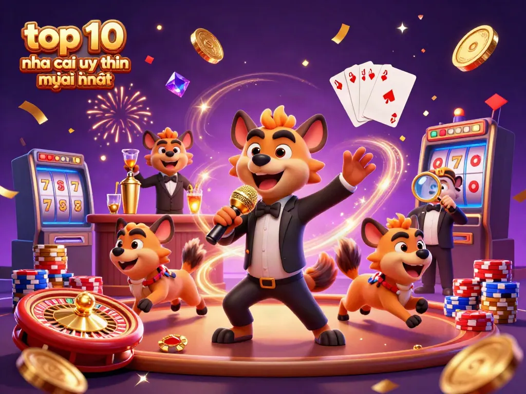 Engage with top 10 nha cai uy tin mới nhất at a lively comedy casino scene, filled with excitement.