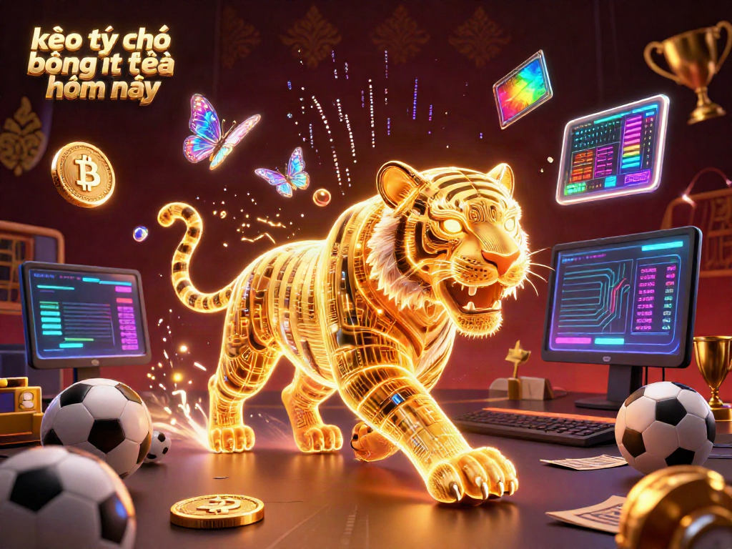 Place bets on kèo tỷ số bóng đá trực tuyến hôm nay with a vibrant and dynamic sports betting illustration.
