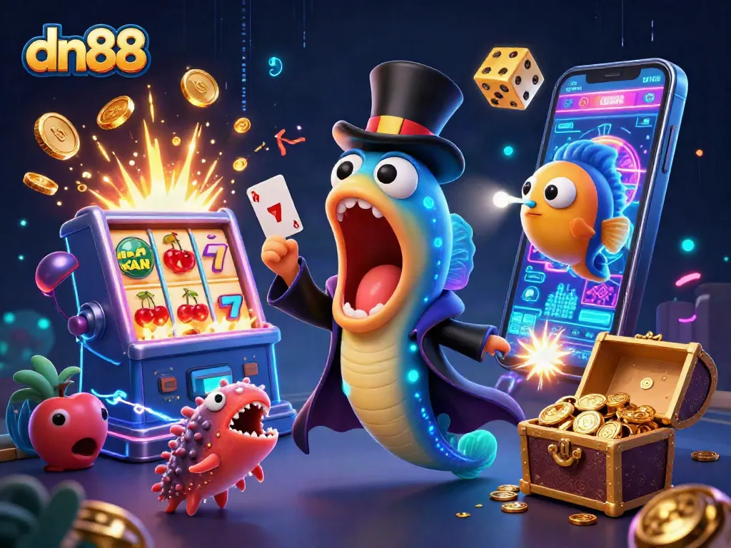 Experience the thrilling world of dn88 casino gaming with vibrant 3D illustrations featuring magical sea creatures.