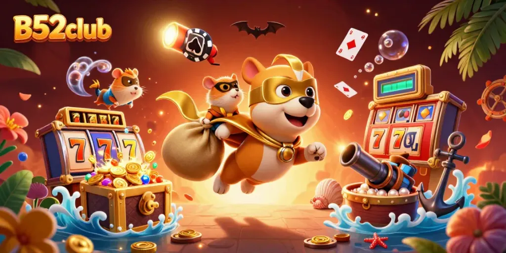 Win big with B52club's exciting casino adventures featuring vibrant characters and games.
