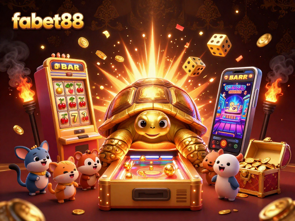 Experience thrilling wins at fabet88 with the golden tortoise and exciting slot machines.