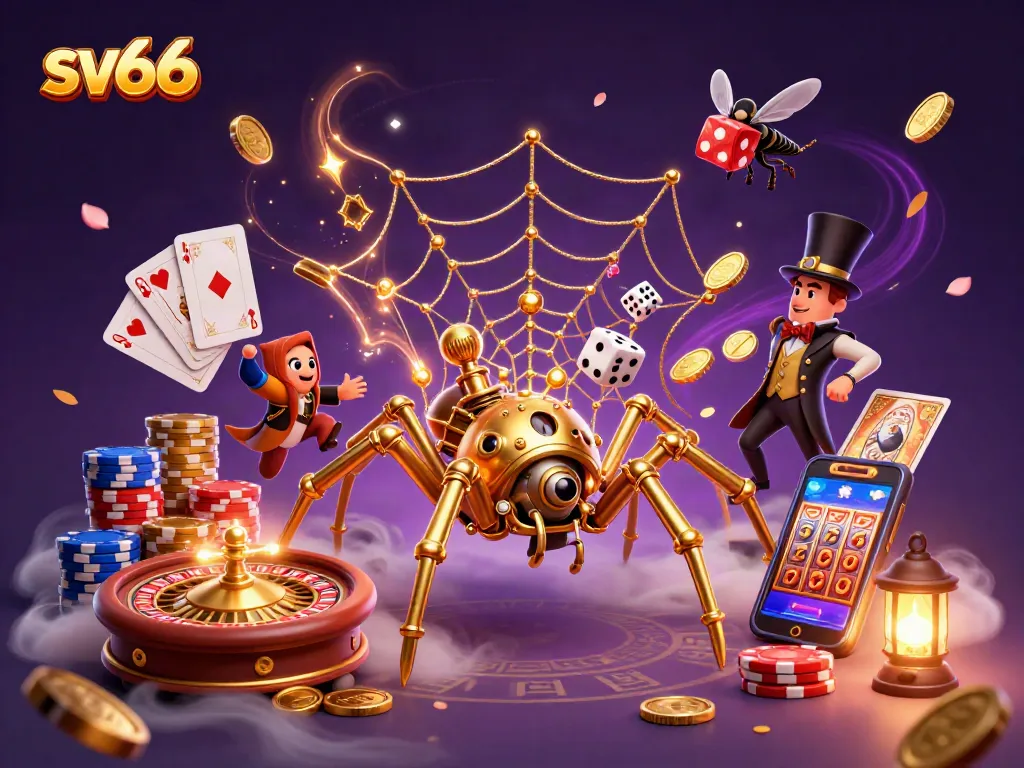 Engage in thrilling gameplay with sv66 golden spider and exhilarated Victorian fly gentleman.
