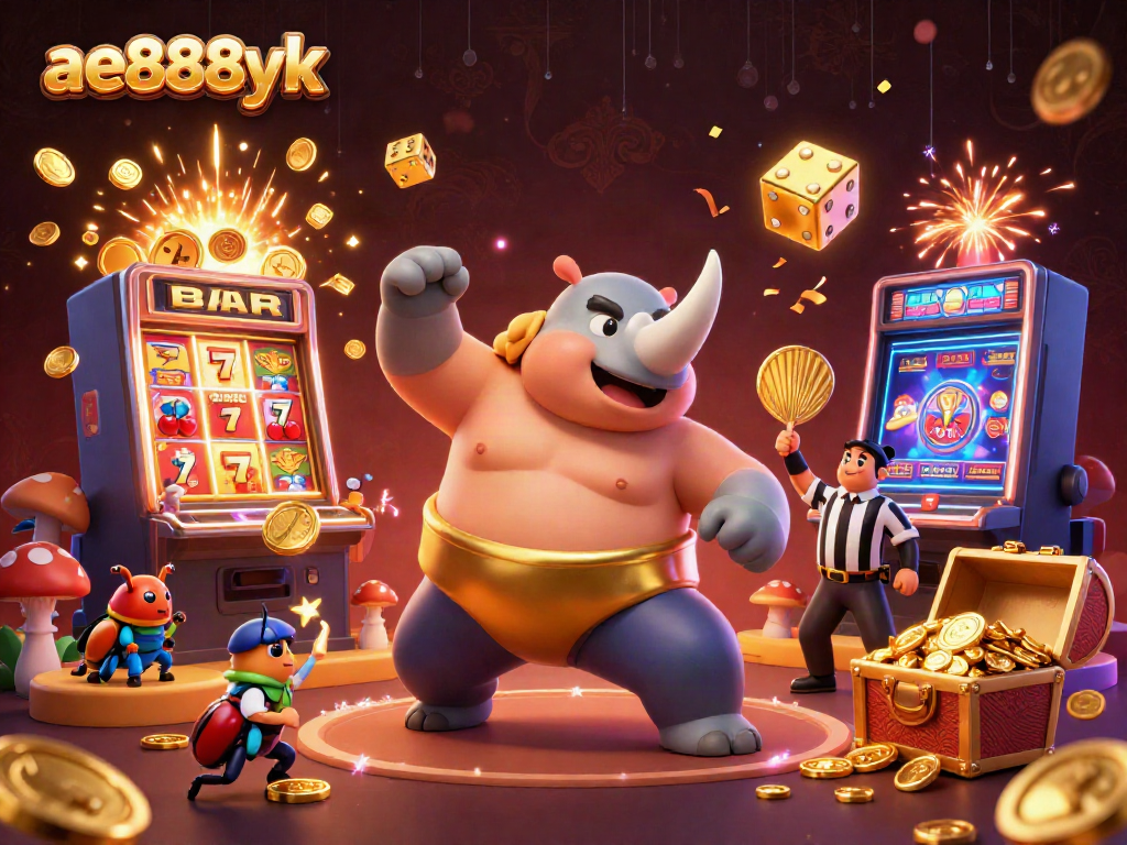 Experience thrilling gameplay with ae888yk's exciting slots, featuring vibrant visuals and dynamic scenes.