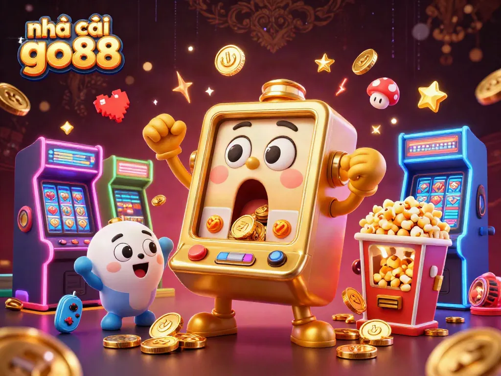 Nhà cái go88 mang đến trải nghiệm chơi game thú vị với máy đánh bạc và các yếu tố vui nhộn.