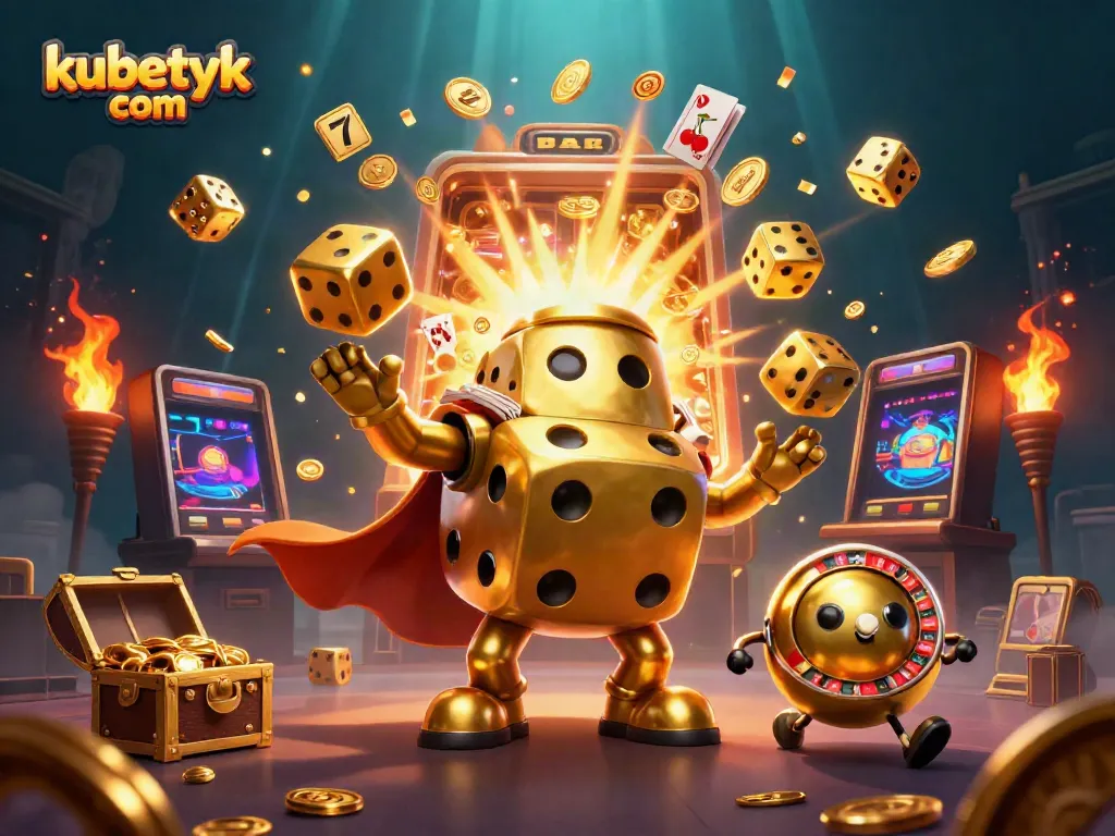 Experience thrilling games on kubetyk com with golden dice golems and a slot machine explosion.