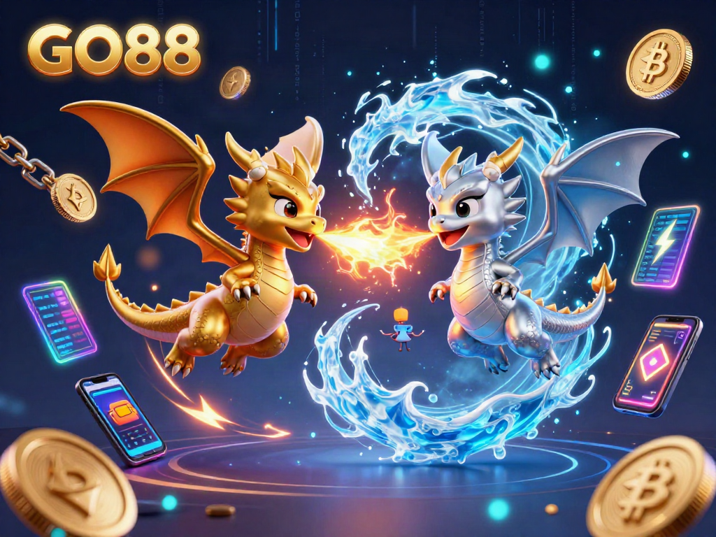 Engage with GO88's thrilling gaming world featuring dragons and crypto elements.