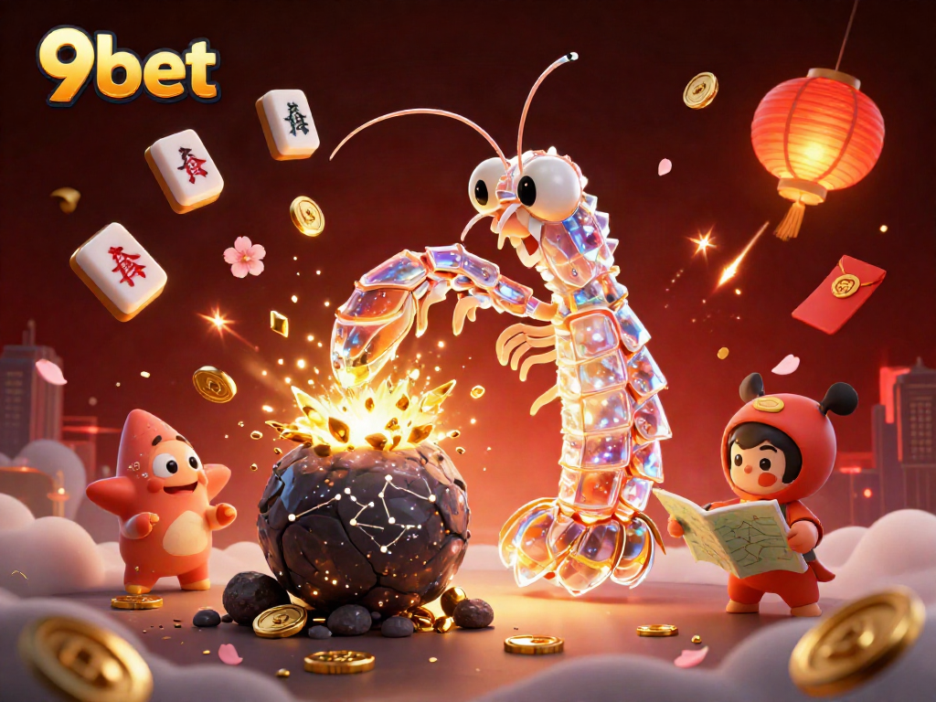 Experience the excitement of 9bet with a vibrant 3D casino scene featuring engaging characters and elements.