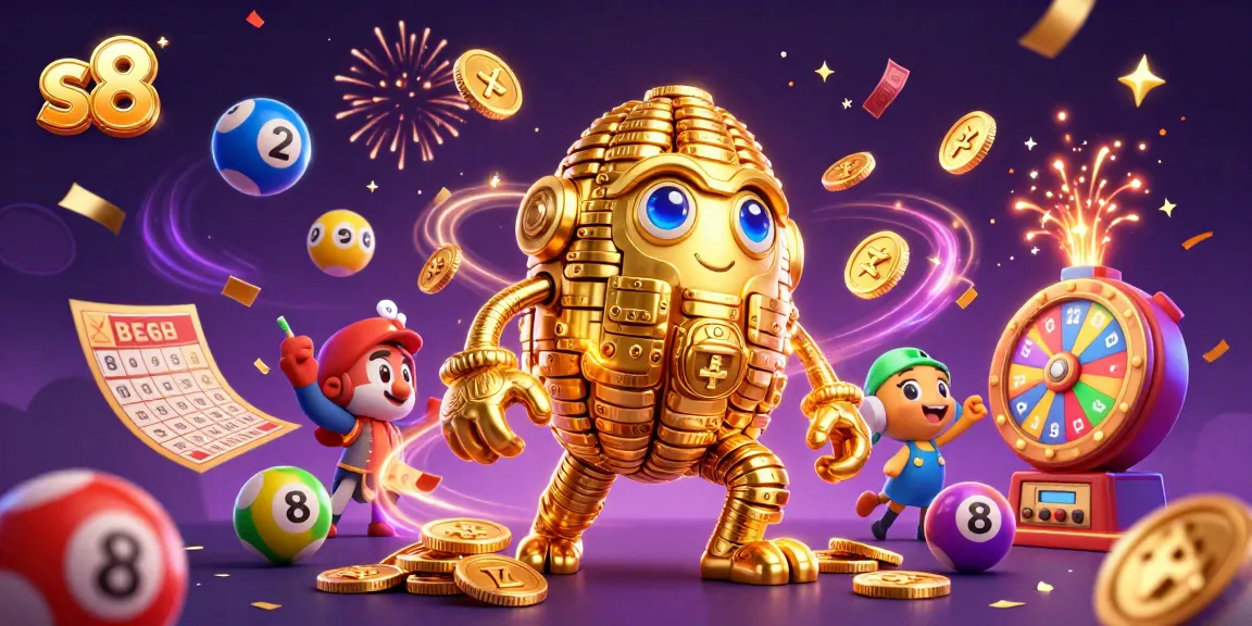 Experience thrilling winnings with S8's vibrant jackpot scene full of colorful games and rewards.