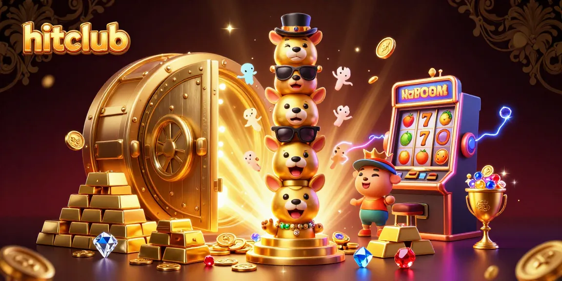 Experience the thrill at hitclub with an ultra-detailed casino scene showcasing vibrant game elements.