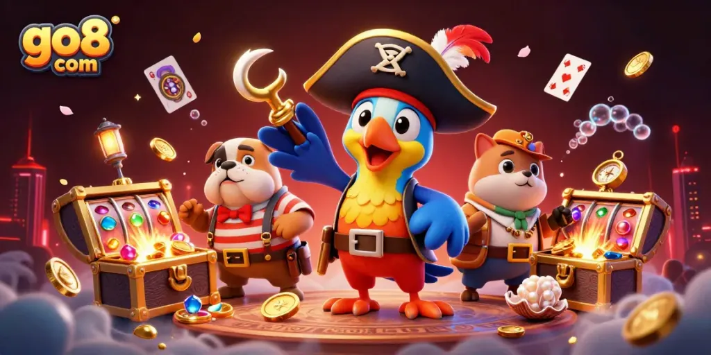 Engage in thrilling gaming at go8 com with vibrant characters and dynamic slots, casino treasures, and more.