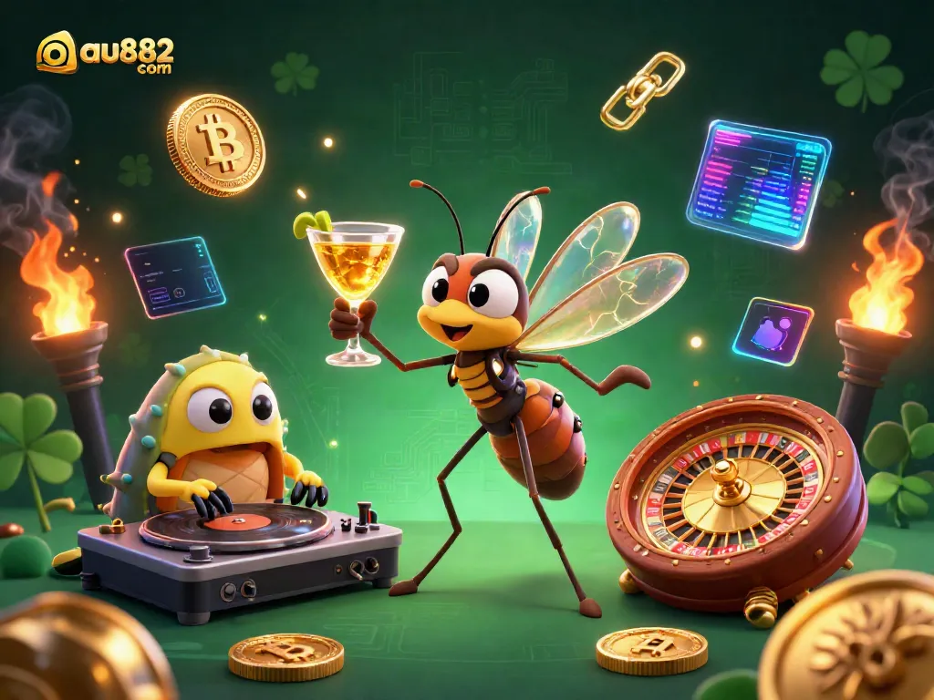 Experience thrilling action at aau882 com with a vibrant casino scene featuring unique characters and immersive elements.