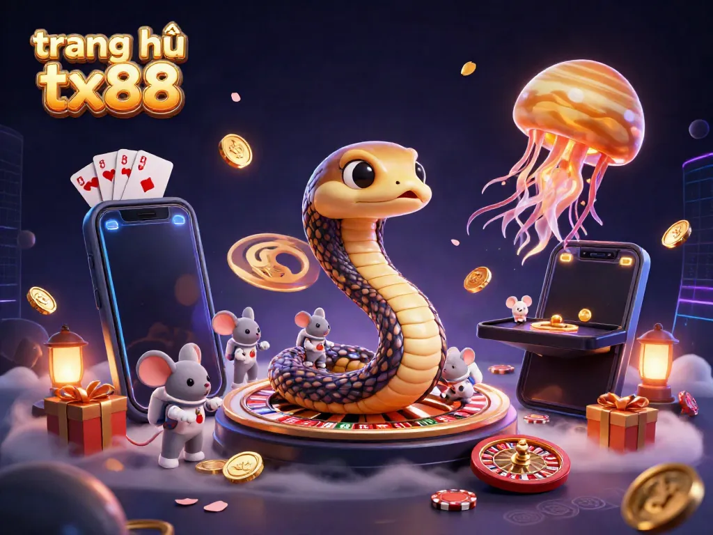 Experience thrilling bets on the trang chủ tx88 with dynamic 3D casino elements in this captivating scene.