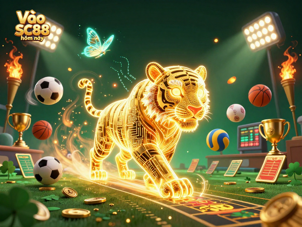 Experience Vào SC88 hôm nay with vibrant casino visuals featuring dynamic sports elements.
