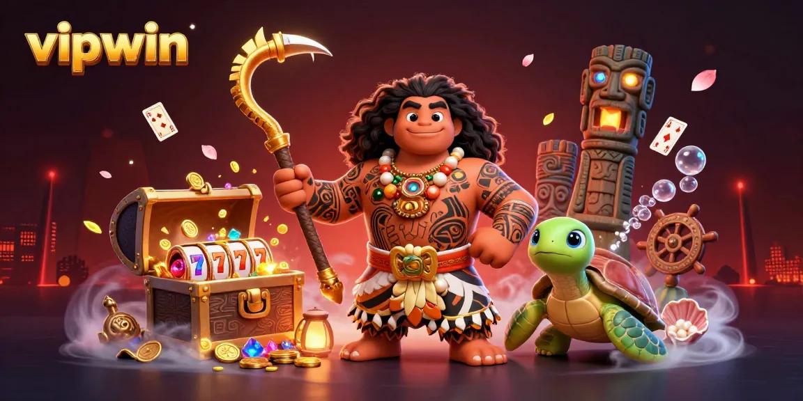 Win big at vipwin with thrilling slot games surrounded by vibrant, dynamic characters and treasures.