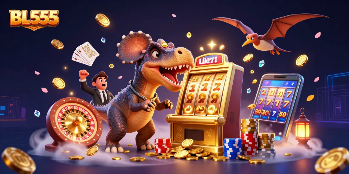 Experience thrilling wins at BL555 with pachycephalosaurus and exciting casino elements.