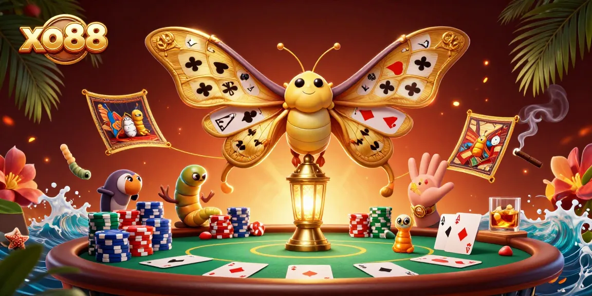 Engage with exhilarating gaming experiences at xo88, featuring vibrant casino scenes and dynamic poker action.