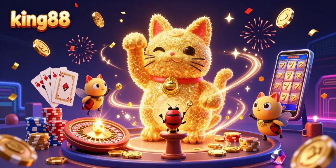 Engage in incredible gaming experiences with king88 featuring vibrant visuals and casino elements.