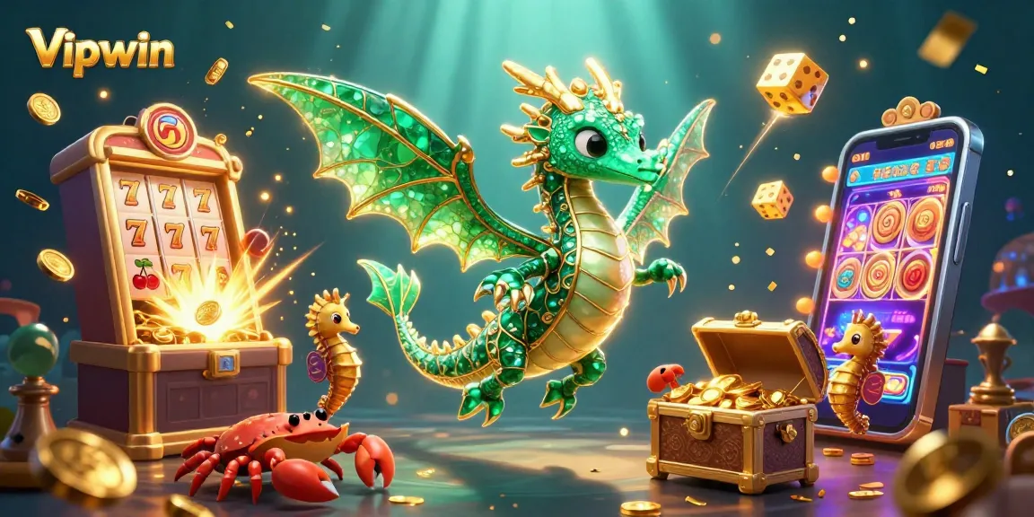 Experience the excitement of Vipwin with vibrant symbols and dynamic gaming elements in a captivating underwater setting.