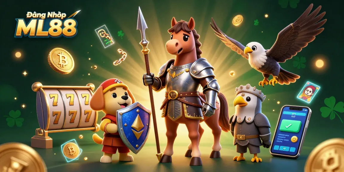 Bet big with Đăng Nhập ML88 as knights and gaming elements collide in a rich online casino landscape.
