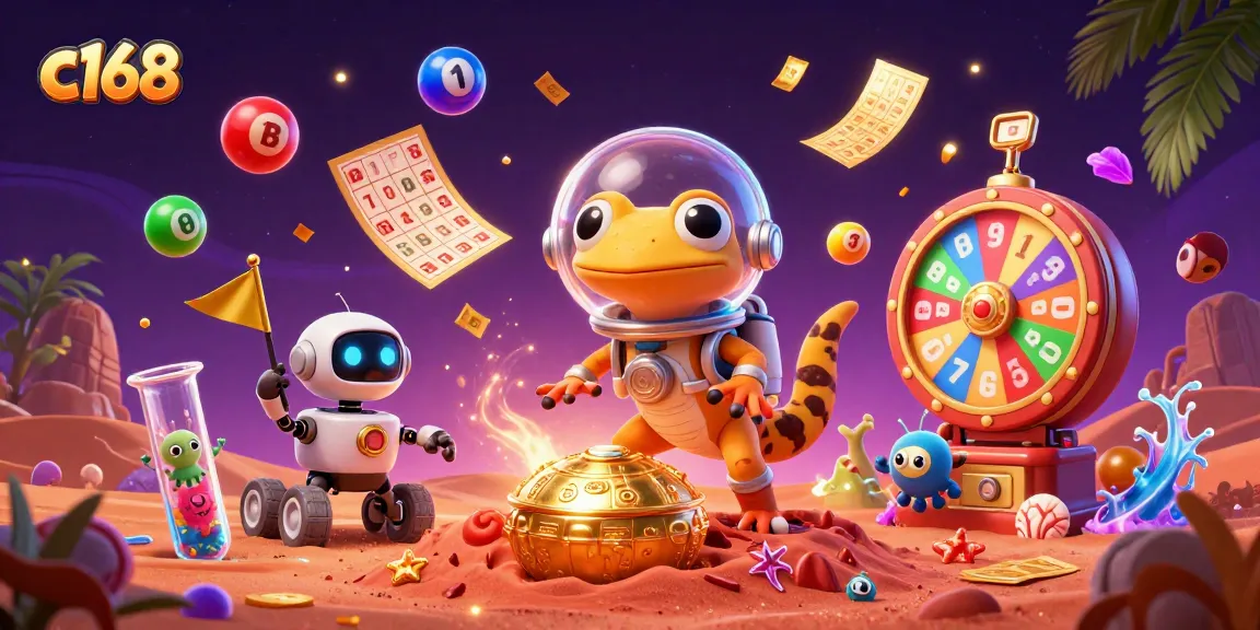 Experience thrilling gaming adventures with c168's vibrant casino atmosphere, featuring colorful elements.