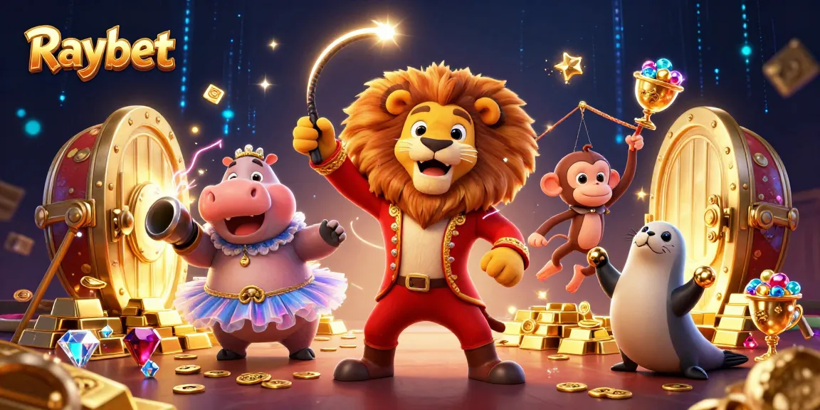 Experience the excitement of Raybet's online casino with captivating characters and dynamic game elements.
