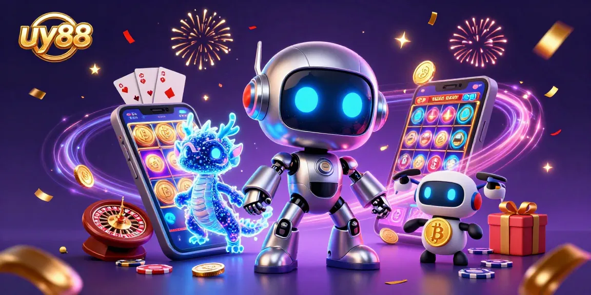 Play exciting casino games at uy88 with vibrant characters and engaging slot games.