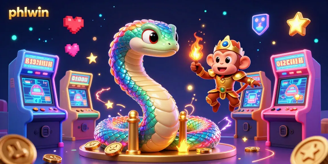 Experience exciting gaming with phlwin's vibrant 3D illustration featuring unique characters and casino elements.