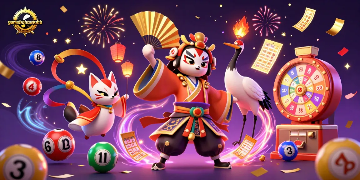 Win big with gamebancanohu's enchanting lottery-themed casino illustration featuring vibrant characters and dynamic elements!