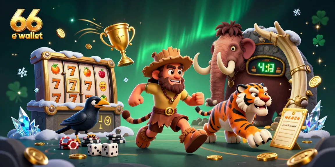 Play engaging pokies with 66 aud e wallet at a vivid prehistoric casino featuring dynamic game elements.