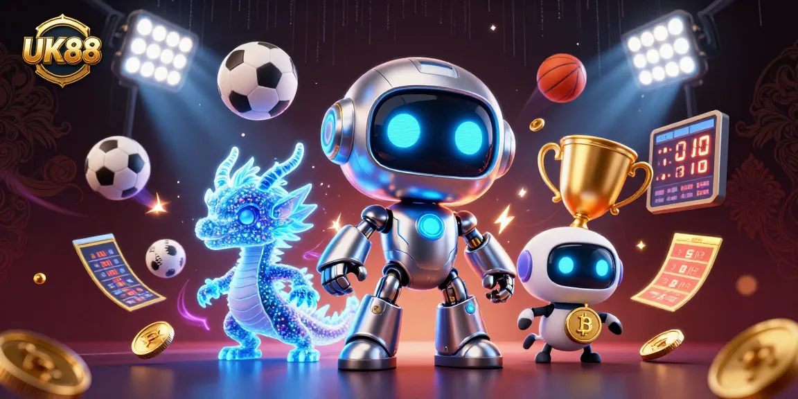 Experience UK88's vibrant gaming world with a cyberpunk theme, showcasing advanced betting interactions.